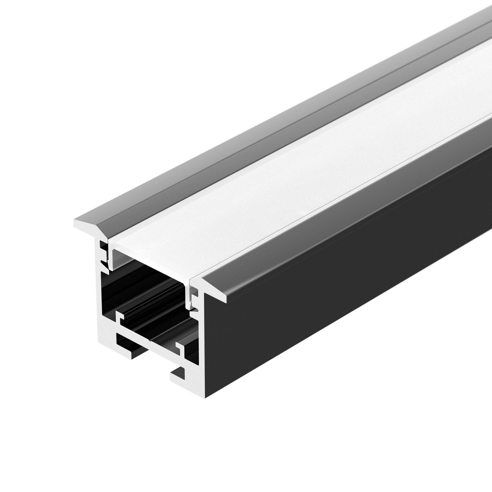 Профиль SL-LINE-3523-F-2500 BLACK 033738 - Алюминиевый профиль для светодиодных лент и линеек. Цвет - чёрный RAL9005 (порошковая окраска). Габаритные размеры (LхWхH): 2500x35,6x23,2 мм, паз для установки 25 мм. Ширина площадки для ленты 12 мм.