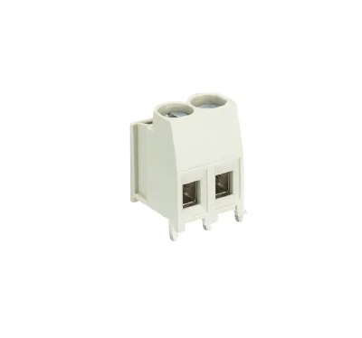 Клемма Wiecon 8191 R / 2 Z OB - Клемма на печатную плату, подвод кабеля сбоку, 2 полюса, шаг: 5 мм, винтовая фиксация провода, без маркировки, 300V, 16A, цвет: серый, серия 8191 R
