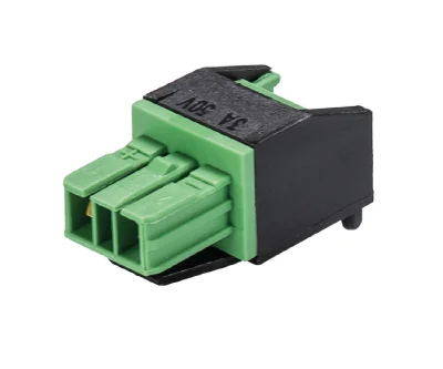 Разъем BST14i2LB1 GN01 - Розеточный разъем под пайку, угол 90 гр., 2 полюса, KNX, номинальное напряжение: 50V, номинальный ток: 3A, цвет корпуса: черный, цвет контактной вставки: зеленый, серия gesis BST14i2
