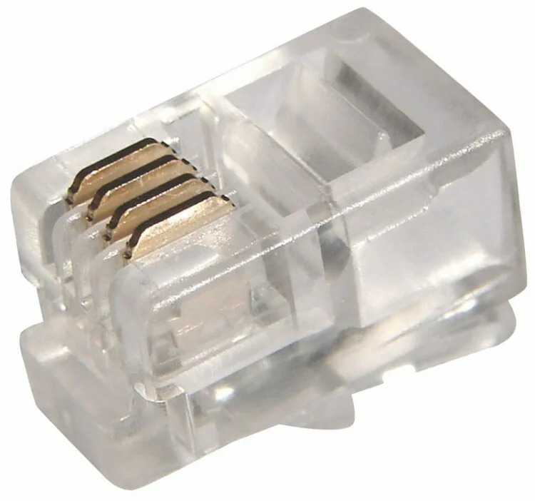 Разъем телефонный UTP, RJ-9 (4P4C), CAT 3 05-1001 - Разъем телефонный UTP, RJ-9 (4P4C)