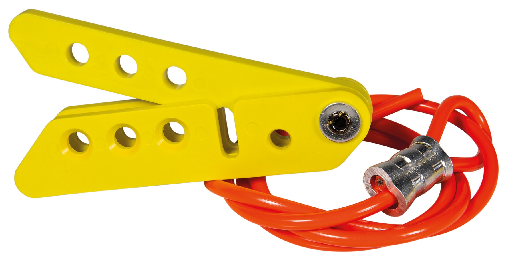 gws236921 - Блокиратор тросовый Scissor-Lok, стальной трос в виниловой оболочке, материал зажима – нейлон, длина троса – 0.9 м, диаметр троса – 4.8 мм, 1 шт/упак