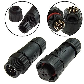 SZC-190 8PIN (IP68) - Разъём герметичный SZC-190 8pin (IP68), 8 контактов