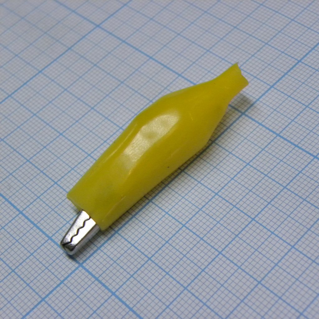 крокодил   8003  Yellow(1227) - зажим типа крокодил