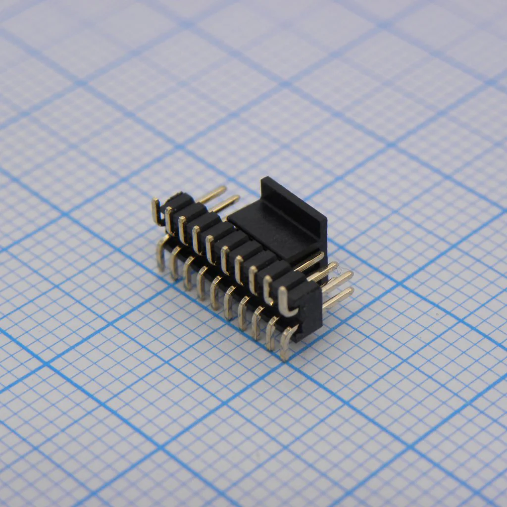 DS1031-08-2X10P8BS42SR-3A - Вилка штыревая 1.27 мм на плату, 2X10