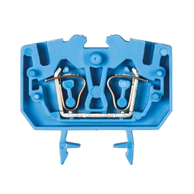 Клемма WKF 2,5/M /15 BLAU - Проходная клемма, тип фиксации провода: пружинный, номинальное сечение: 2,5 мм кв., 24А, 800V, ширина: 5 мм, цвет: синий, тип монтажа: DIN 15