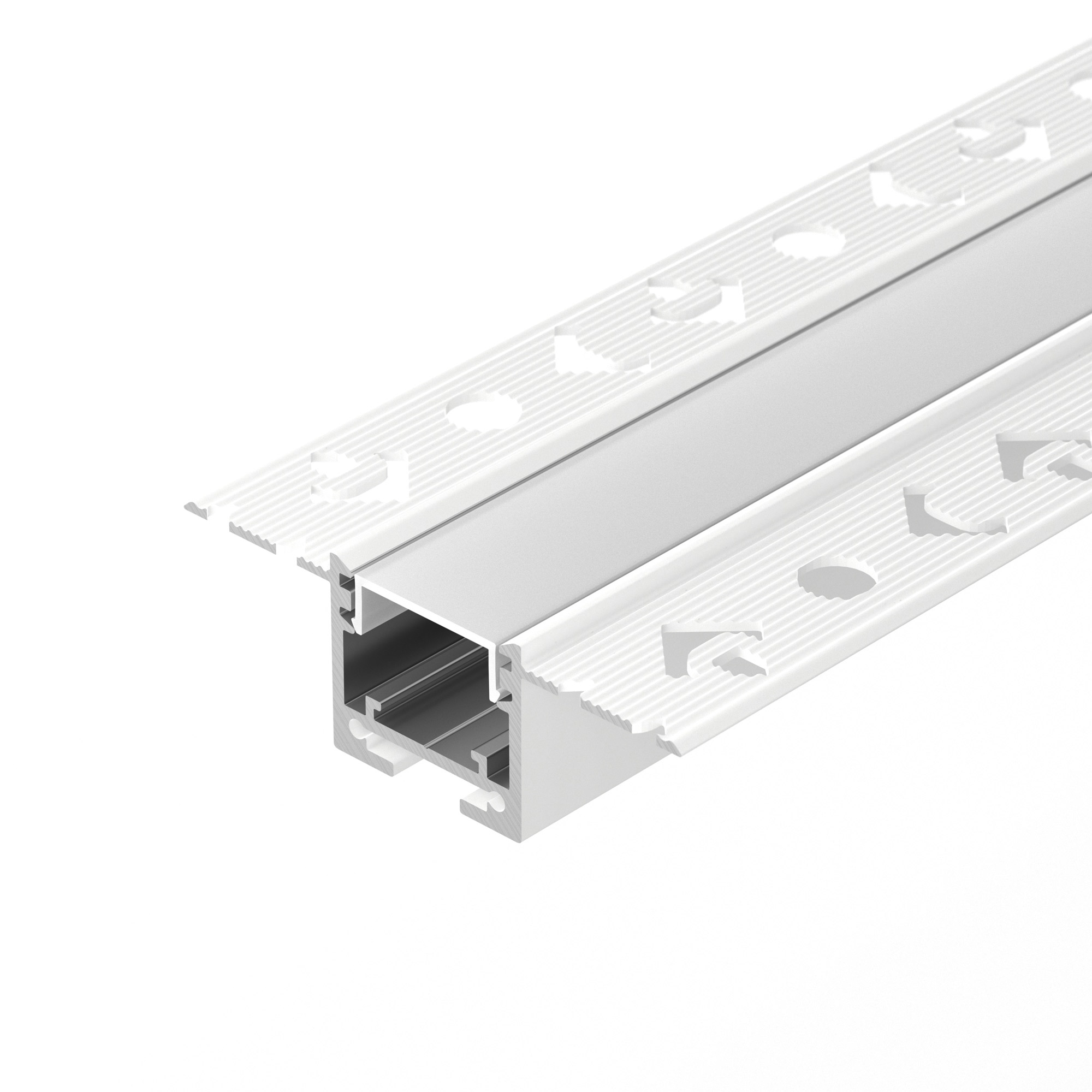 Профиль SL-LINIA20-FANTOM-2500 WHITE 043118 - Алюминиевый профиль для светодиодных лент и линеек. Скрытая установка (под строительную отделку). Цвет - белый RAL9003 (порошковая окраска). Габаритные размеры (LхWхH): 2500x65x22 мм. Ширина площадки для ленты