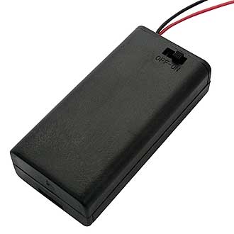 BH638 - Батарейный отсек для двух батарей типа АА 2х1, закрытый с выключателем