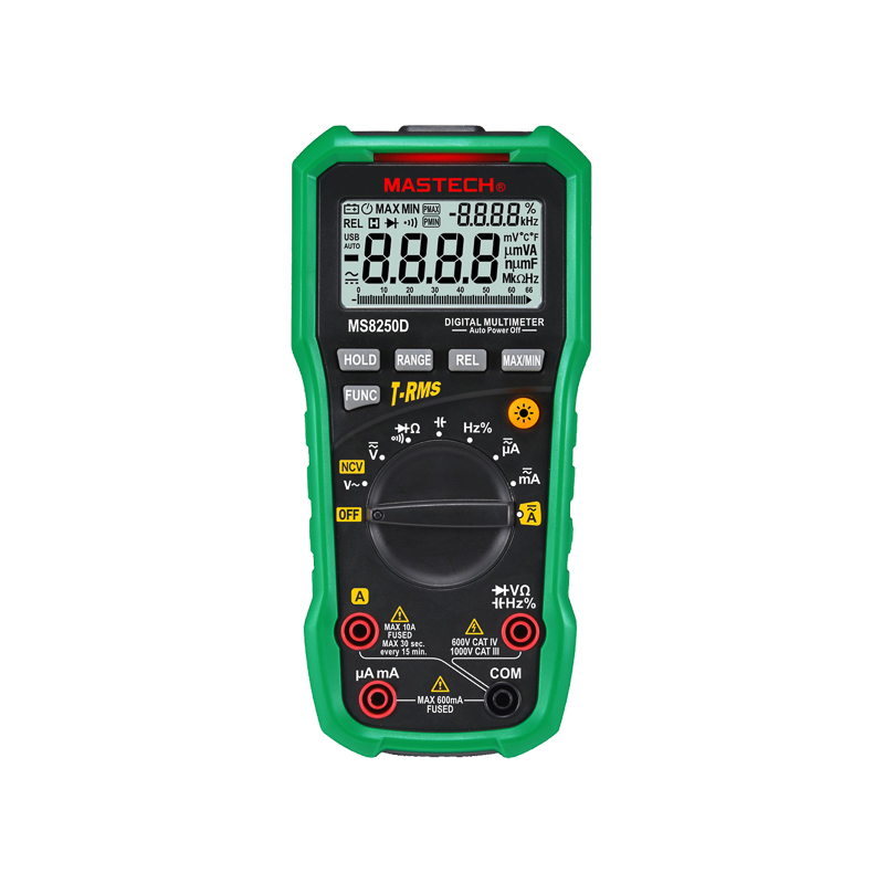 MS8250D - Профессиональный мультиметр с функцией True RMS и автоматическим выбором пределов измерения