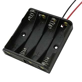 BH441  AAA 4X1         (BH625) - Батарейный отсек BH441 AAA 4x1 (BH625), открытый