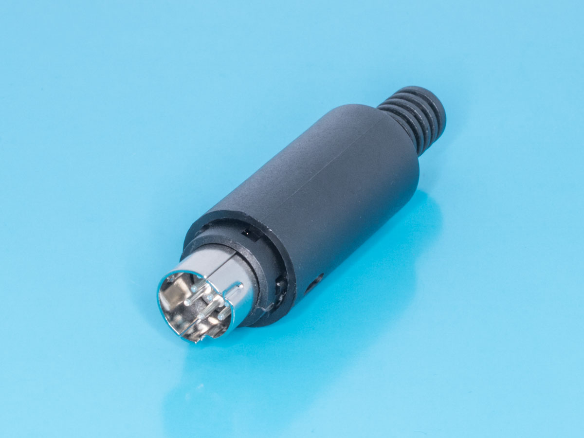 MDN-8M - Вилка mini DIN 8 контактов на кабель