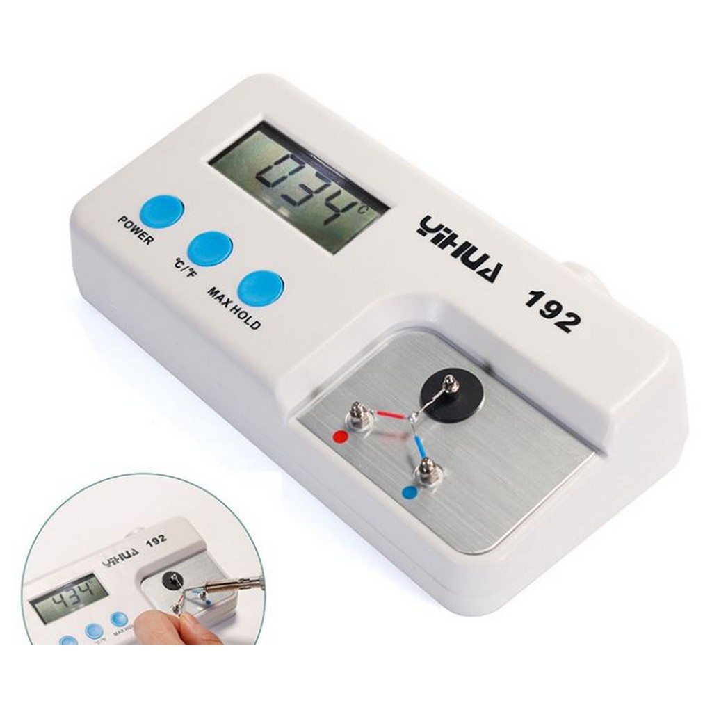 Термометр для паяльника YH-192 - Точное измерение температуры, в градусах Цельсия или Фаренгейта.