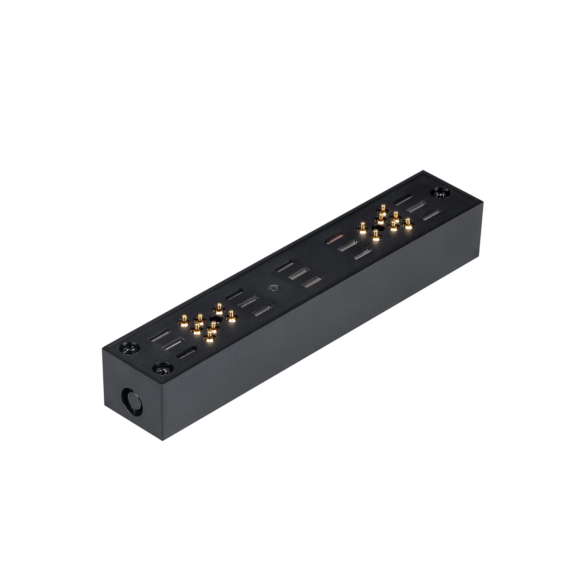 Коннектор прямой MAG-CON-25-I-POWER (BK) 035618 - Прямой черный коннектор для электрического соединения треков MAG-25 между собой. Без возможности подвода питания. 165х25х20.5 мм. Максимальная мощность системы 150 Вт