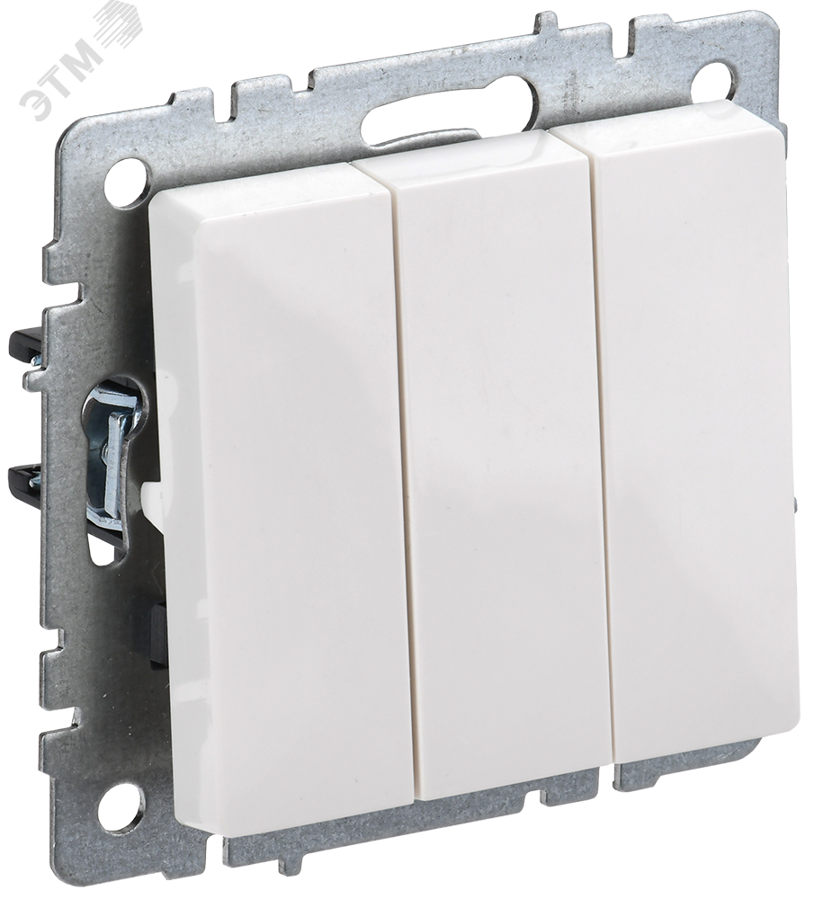 BRITE Выключ. 3-кл. 10А ВС10-3-0-БрБ бел. BR-V30-0-10-K01-PRO