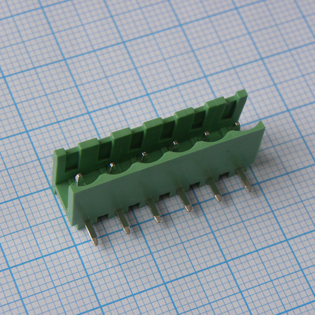 2EDGR-5.0-06P-14-00A(H) - Разъемный клеммный блок на плату, 6 контактов. Серия 2EDGR-5.0