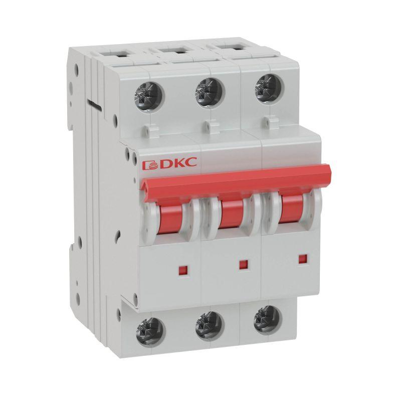 Автоматический выключатель модульный YON MD63 3P 25А C 6kA MD63-3C25-6