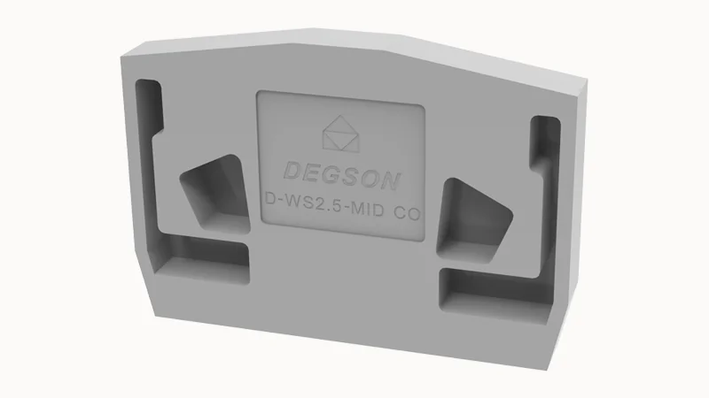 Торцевая крышка D-WS2.5-MID-CO-01P-11 - Торцевая крышка, для клемм WS2.5-MID..., цвет: серый