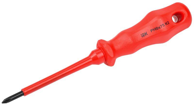 Отвертка диэлектрическая крестовая Ph0х75мм K2 1000В ARMA2L 3 A2L3-SC30-K2-PH-00-075