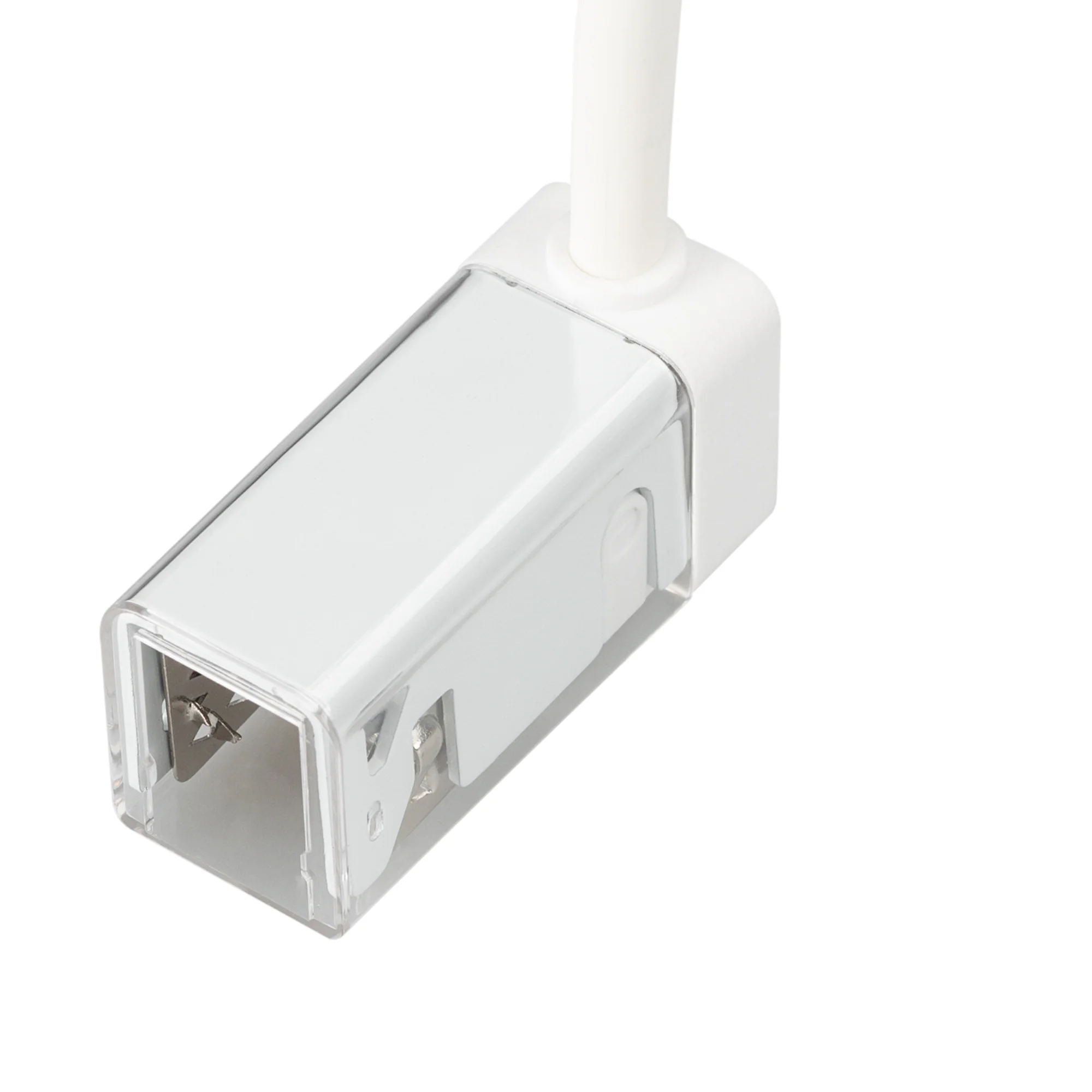 Коннектор питания ARL-MOONLIGHT-1712-CON-POWER-DR-WH 028052 - Герметичный коннектор питания для гибкого неона MOONLIGHT, сечение 17х12мм, цвет белый. Вертикальный вывод провода. Подключение питания без пайки, IP54, длина провода питания 500мм.