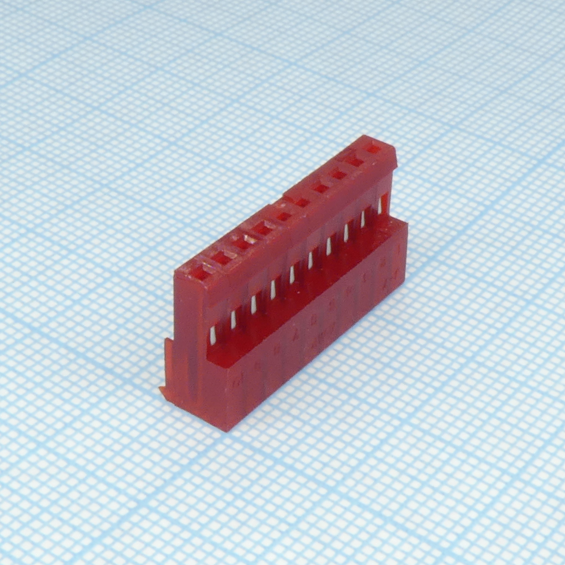 4-640440-0 - Разъем типа провод-плата, 22 AWG, 2.54 мм, 10 контакт(-ов), Гнездо, Серия MTA-100, IDC / IDT