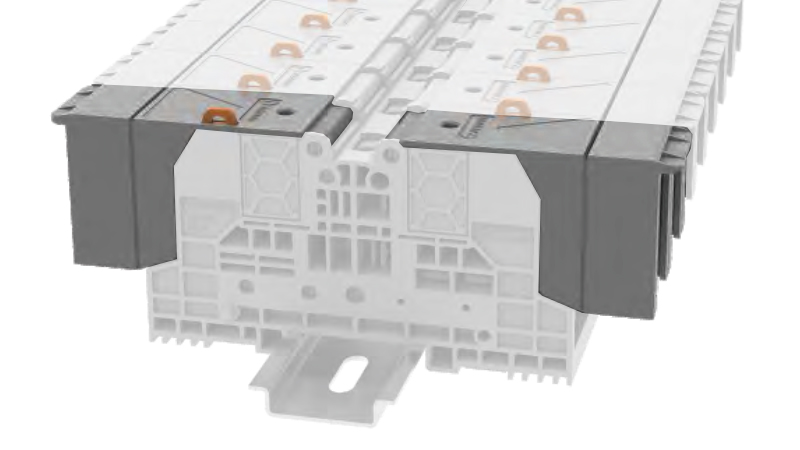 Защитная крышка HC-BS6-GY - Защитная крышка, для клемм BS6…, цвет: серый