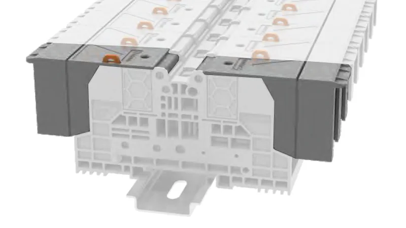 Защитная крышка HC-BS6-GY - Защитная крышка, для клемм BS6…, цвет: серый