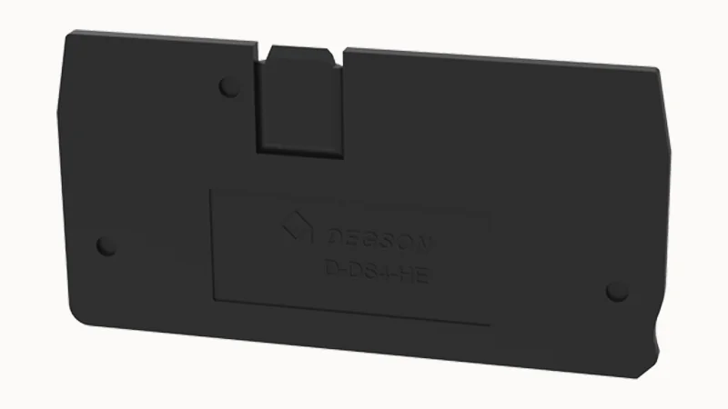 Торцевая крышка D-DS4-HE-01P-13 - Торцевая крышка, для клемм DS4-HE..., цвет: черный