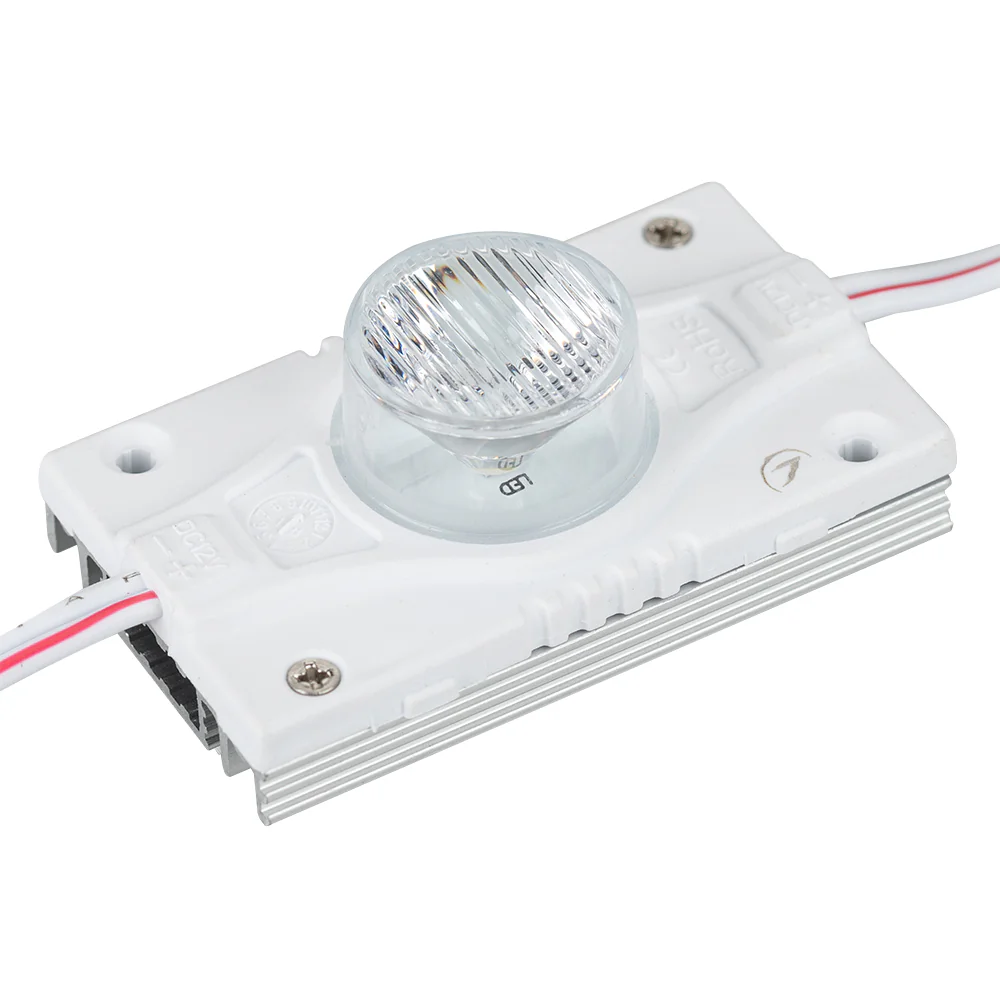Модуль герметичный ARL-ORION-S30-12V White 15x55 deg (3535, 1 LED) 026538 - Герметичный светодиодный модуль IP67, БЕЛЫЙ 6000–7000 К, напряжение 12 В, мощность 3 Вт, св. поток 220 лм, 1 светодиод SMD 3535, угол 15/55°. 20 шт на проводе, расстояние между це