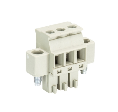 Розетка Wiecon 8813 B / 3 VR F OB - Розеточный разъем, прямой, на кабель, с монтажными фланцами, шаг 3,81 мм, 3 полюса, номинальное сечение: 1,5 мм кв., винтовая фиксация провода, 250V, 8А, без маркировки, цвет: серый, серия 8813 B VRF