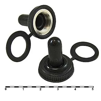 WPC-02 (M12X0.75) - Защитный резиновый колпачок для тумблеров M12X0.75