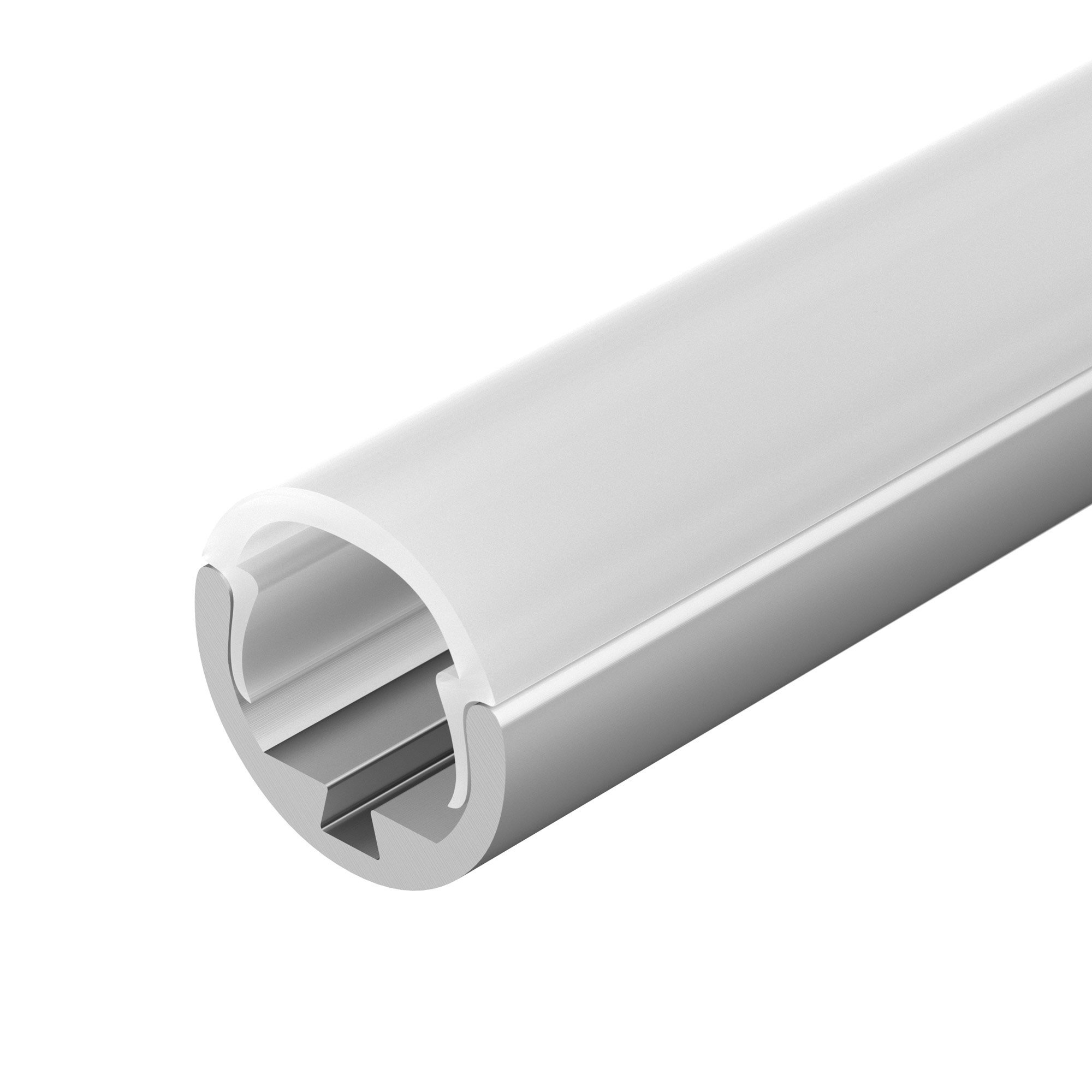 Профиль ROUND-D10.5-2000 ANOD 029088 - Алюминиевый анодированный круглый профиль для светодиодных лент и линеек. Гладкие стенки, минималистичный дизайн. Габаритные размеры профиля (LхWхH): 2000x10,5x7 мм. Габаритные размеры профиля с экраном (LхD): 2000xD