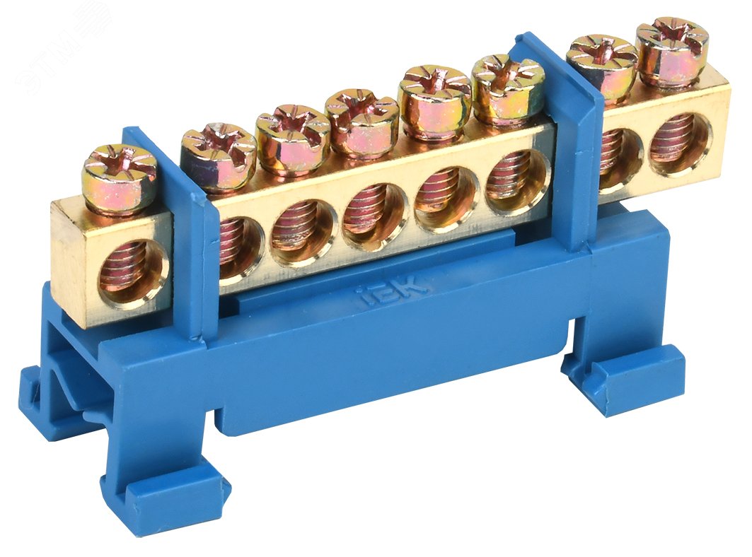 Шина нулевая на DIN-изол. "Стойка" ШНИ 6х9-8-С-С YNN10-69-8P-K07