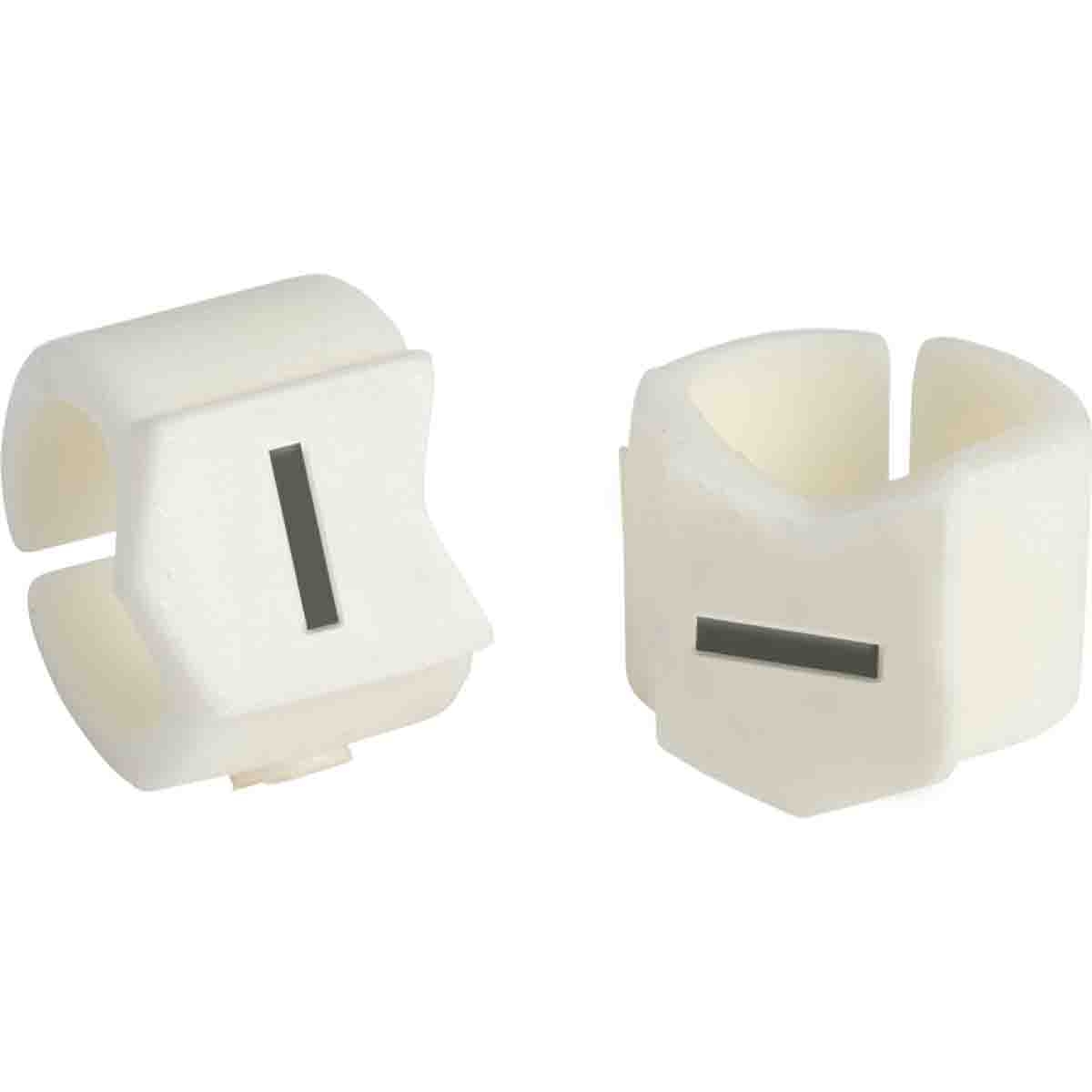 brd133418 - SCN-23-I клипсы белые, 50шт/упак, для провода 5,9-8,5мм диаметра, легенда I