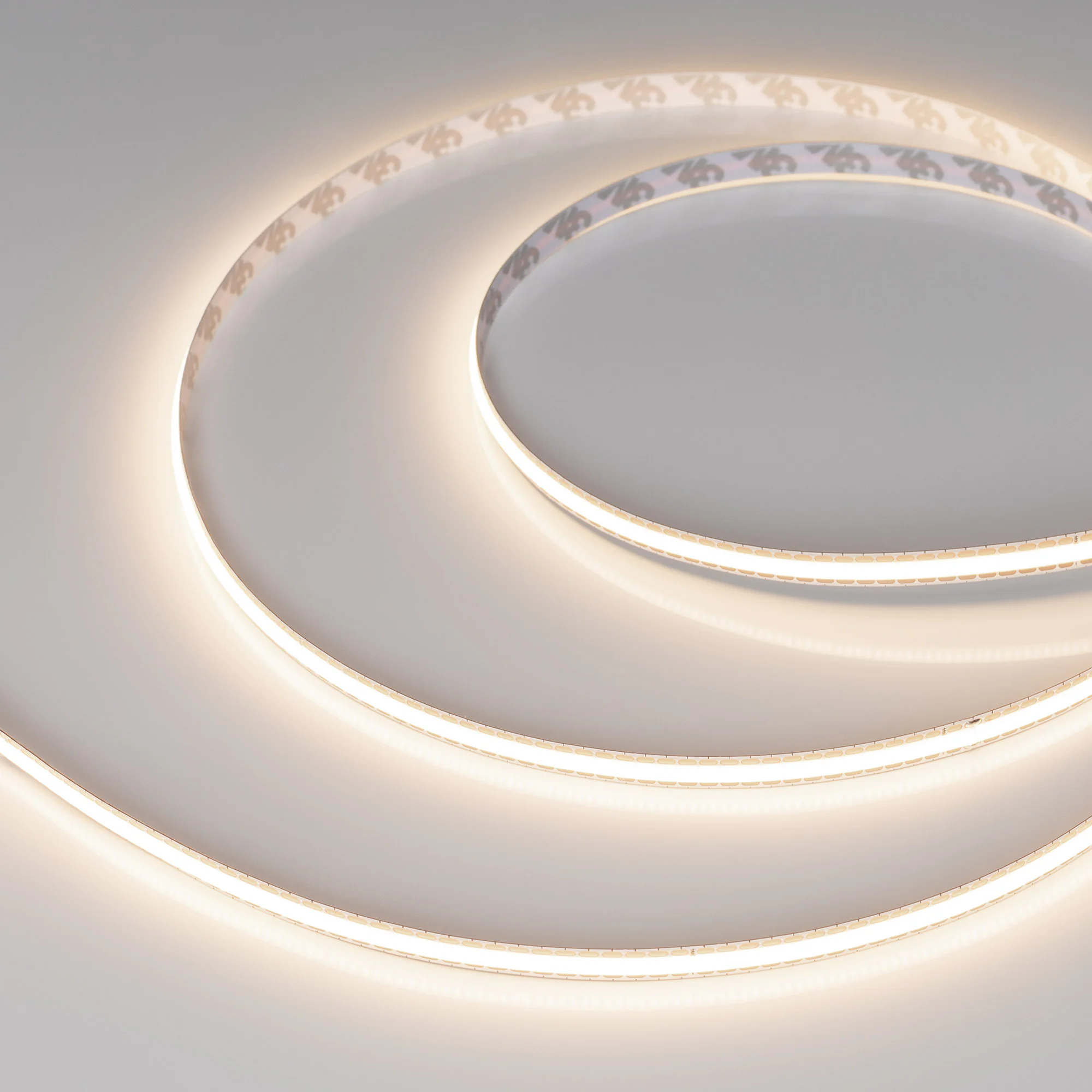 Лента COB-X544-8mm 24V Warm3500 (11 W/m, IP20, 5m, FreeСut) 043415 - Лента COB сплошной засветки без видимых светодиодов. Светодиоды CSP 544 шт/м (2720 шт на 5 м). Цвет свечения ТЕПЛЫЙ 3500 K, высокий индекс цветопередачи CRI>90, угол 160°. Мощность 11 Вт