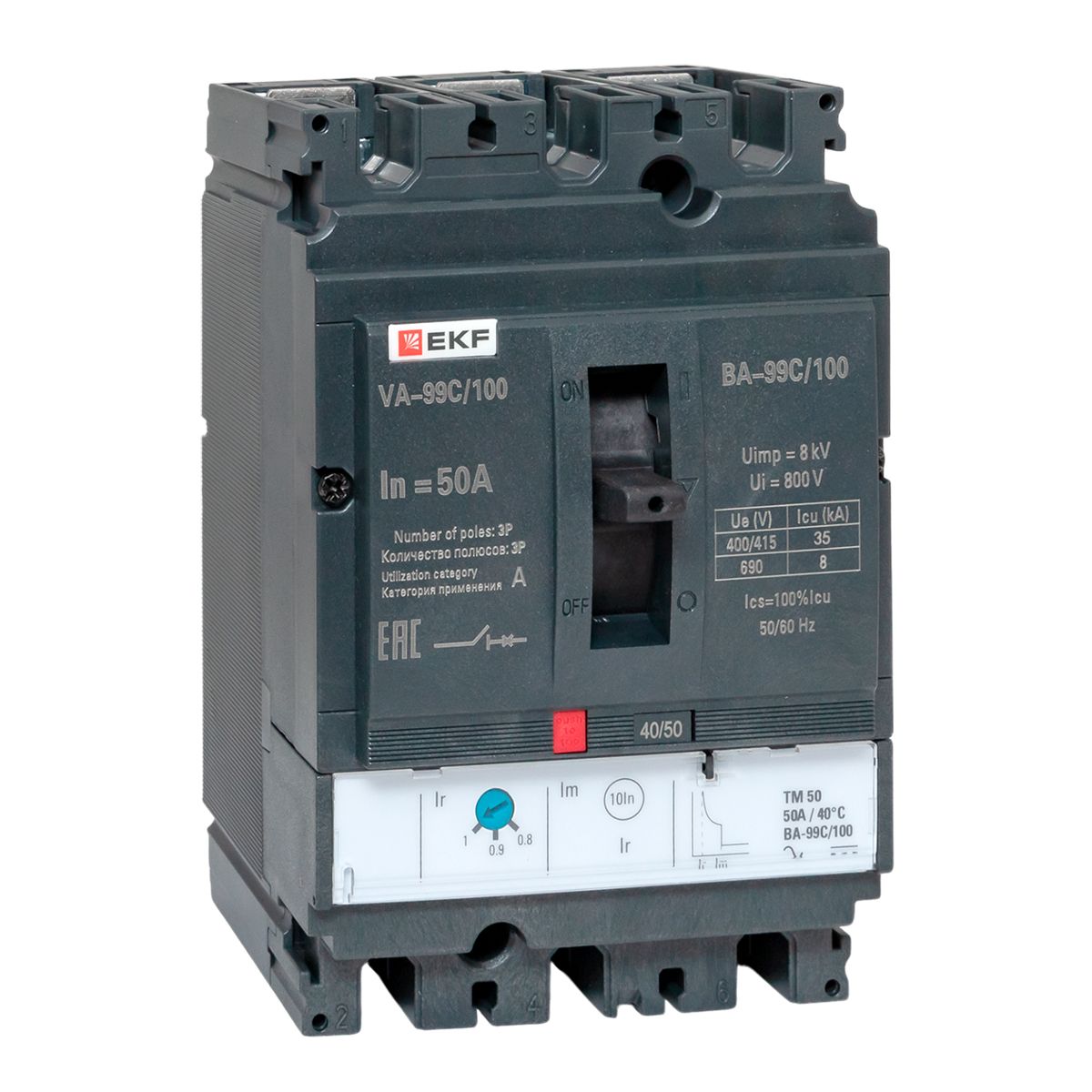 Выключатель автоматический ВА-99C (Compact NS) 100/ 50А 3P 36кА EKF PROxima(кр.1шт)