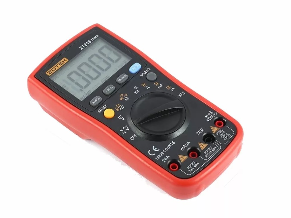 ZT-219 True RMS - Цифровой мультиметр с автоматическим и ручным выбором предела измерения, имеющий шкалу 19999 отсчетов.