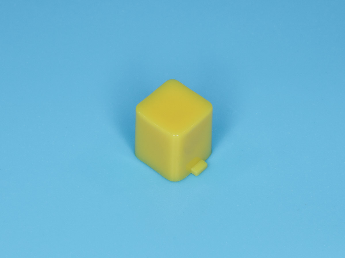 PSM1-K-1-Y - Колпачок квадратный для мини кнопки, желтый