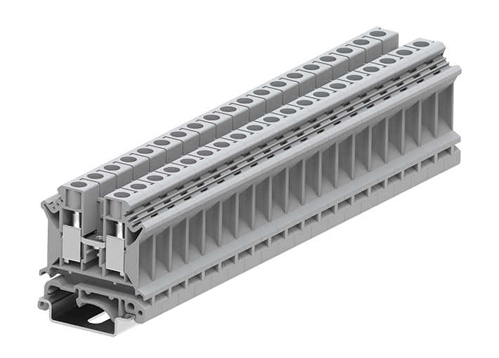 Проходная клемма 310901 - Проходная клемма, UK10, тип фиксации провода: винтовой, номинальное сечение: 10 мм кв., 57A, 800V, ширина: 10 мм, цвет: серый, тип монтажа: DIN 35