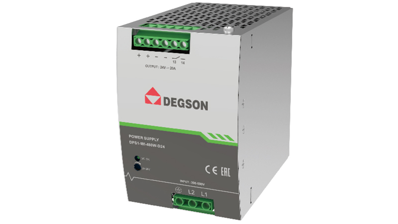 Блок питания DPS1-WI-480W-D24 - Источник питания, однофазный, 24V / 20A / 480W; диапазон входных напряжений: 180 - 550VAC / 254 - 780VDC, монтаж: на DIN рейку, температура окружающей среды –30°C…+70°C