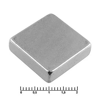 B 20X20X6 N35 - Магнит неодимовый класс N35 20х20х6 квадрат