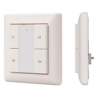 INTELLIGENT ARLIGHT Панель DALI-223-1G-4SC-IN (BUS, только сцены) 025501 - Встраиваемая кнопочная белая пластиковая панель для работы по протоколу DALI. Может устанавливаться как в дополнение к диммирующей панели, так и автономно,для вызова ранее сохранен