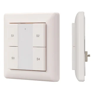 INTELLIGENT ARLIGHT Панель DALI-223-1G-4SC-IN (BUS, только сцены) 025501 - Встраиваемая кнопочная белая пластиковая панель для работы по протоколу DALI. Может устанавливаться как в дополнение к диммирующей панели, так и автономно,для вызова ранее сохранен