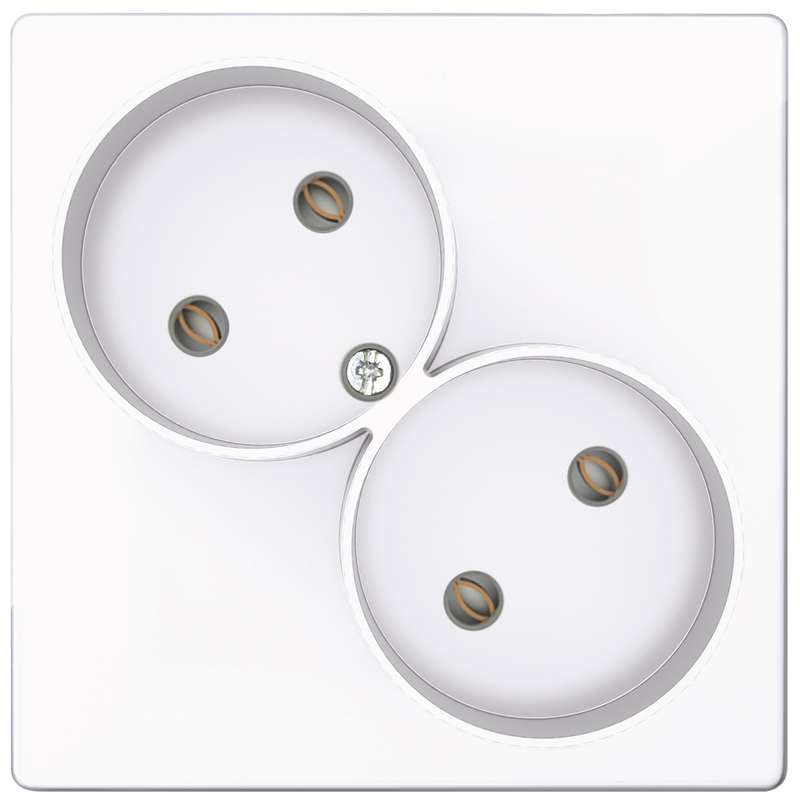 Розетка 2-м СП 24 16А IP20 2х2P без защ. шторок механизм бел. 2450457-030