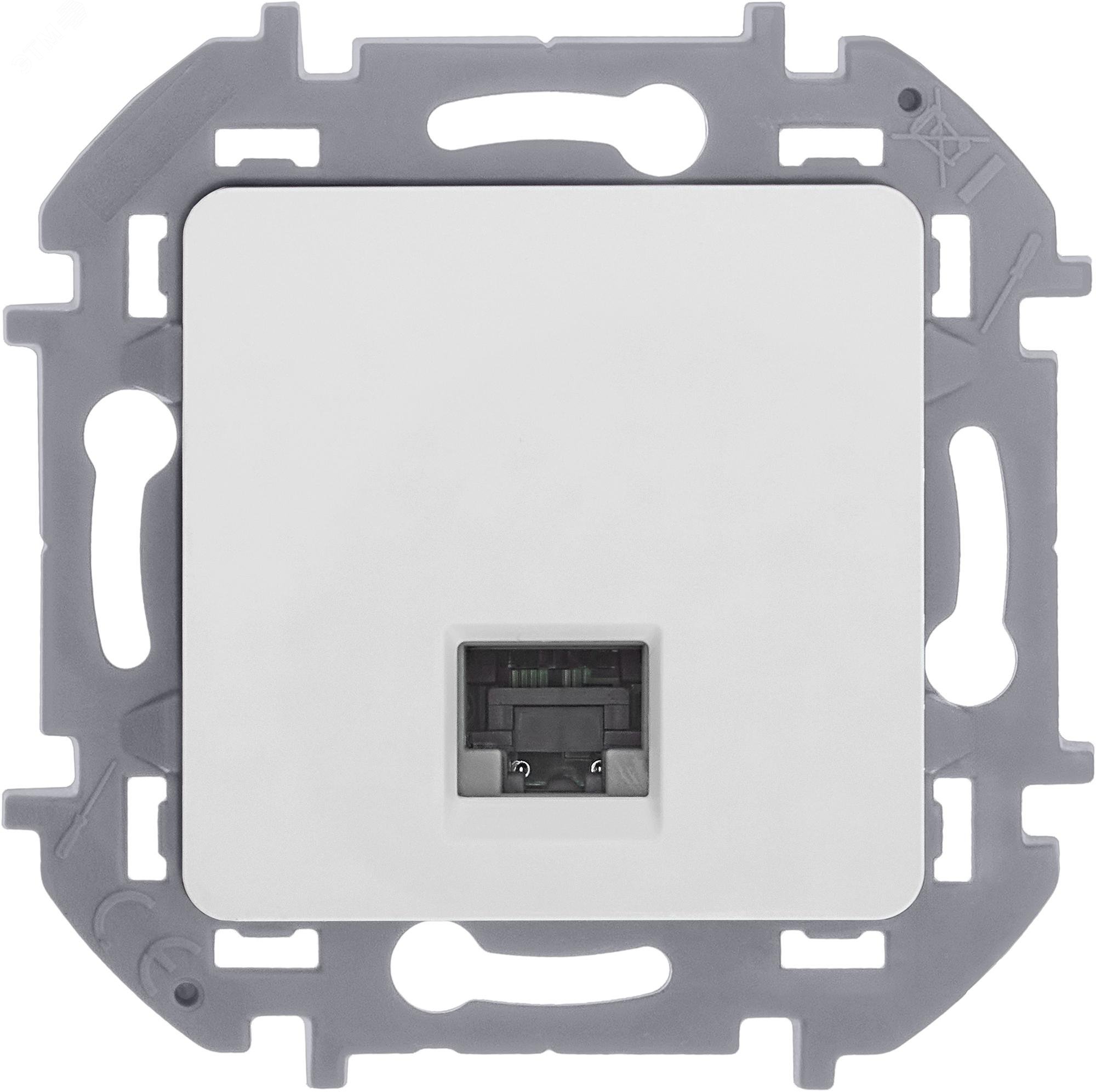 Розетка компьютерная Inspiria RJ45 кат.5E UTP бел. Leg 673825