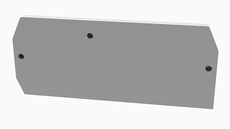 Торцевая крышка D-WS2.5-TW-01P-11 - Торцевая крышка, для клемм WS2.5-TW..., цвет: серый