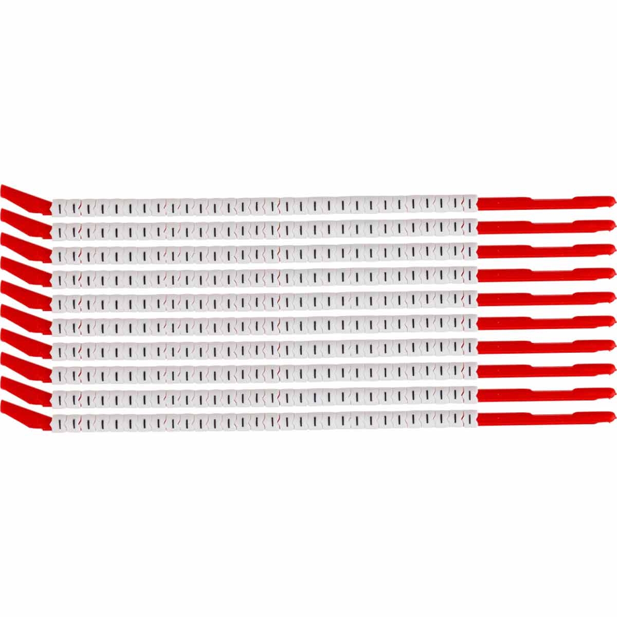 brd133118 - SCN-10-I клипсы белые, 300шт/упак, для провода 2,8-3,4мм диаметра, легенда I
