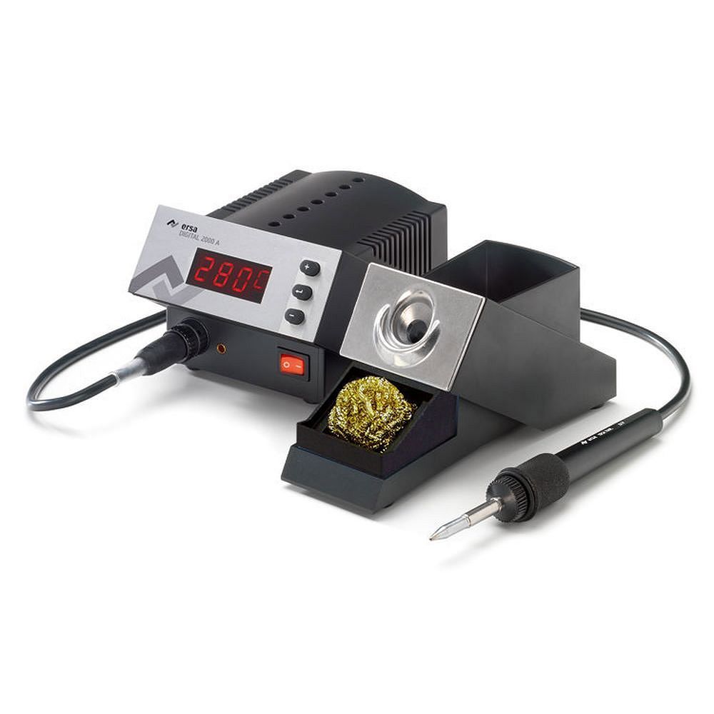 0DIG20A64 уценка - Антистатическая микропроцессорная одноканальная станция Digital 2000A, 220В/24В с цифр. рег. t-50°-450°C, с паяльником TechTool 60вт/350°С, 105Вт/280°С.