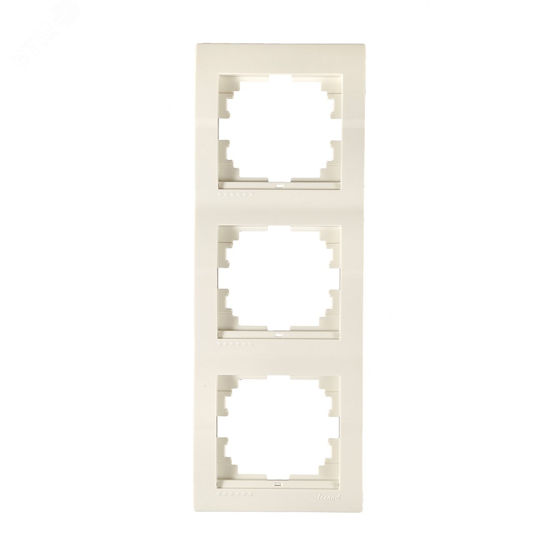 DERIY Рамка х3 вертикальная крем 702-0300-153