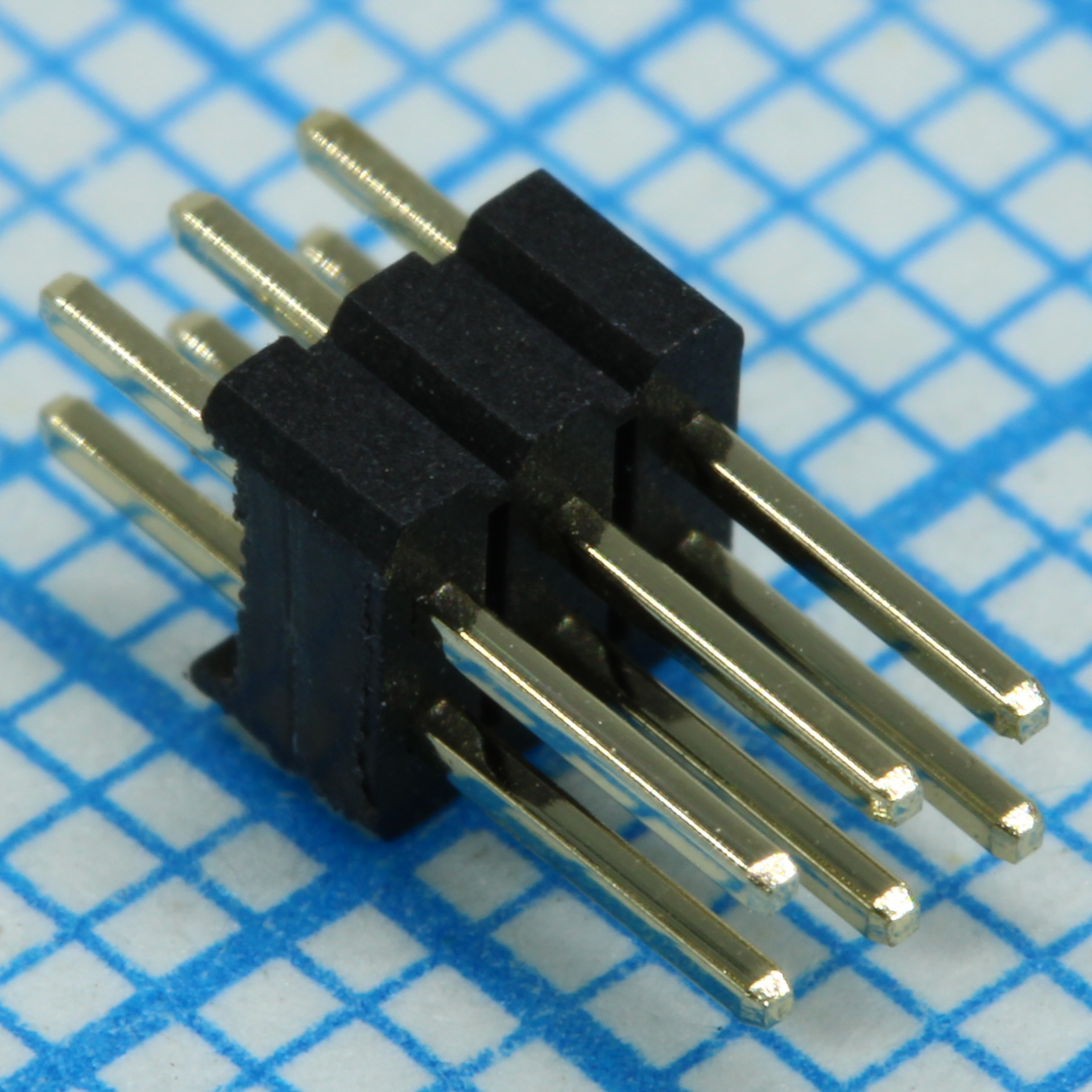 DS1031-06-2X3P8BV41-3A - Вилка штыревая 1.27 мм на плату, 2X3