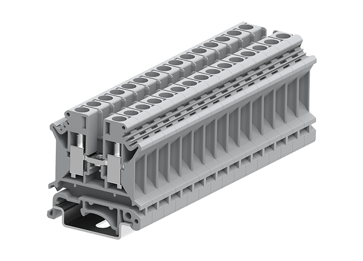 Проходная клемма 306901 - Проходная клемма, UK4, тип фиксации провода: винтовой, номинальное сечение: 6 мм кв., 41A, 800V, ширина: 8,1 мм, цвет: серый, тип монтажа: DIN 35