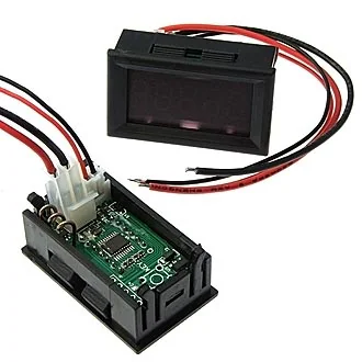 0-3.0000ADC RED (48X29MM) - Амперметр DC 0-3А LED красный
